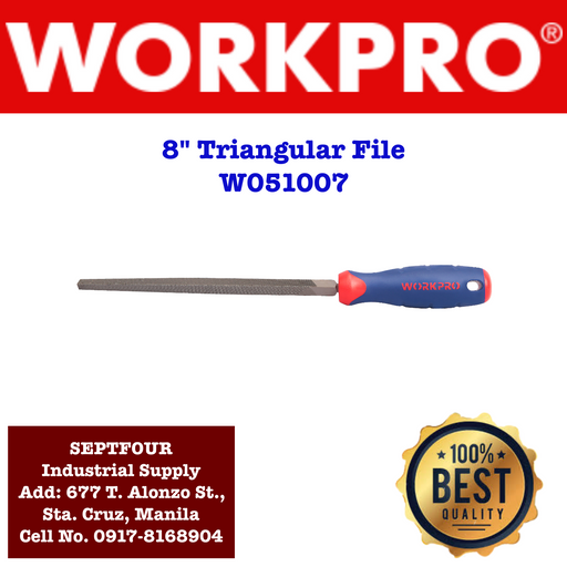Workpro 8" Triangular File #W051007 - SEPTFOUR INDUSTRIAL SUPPLY