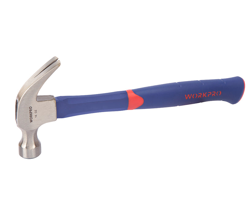 Workpro Curved Claw Hammer with Fiber Glass Handle - SEPTFOUR INDUSTRIAL SUPPLY